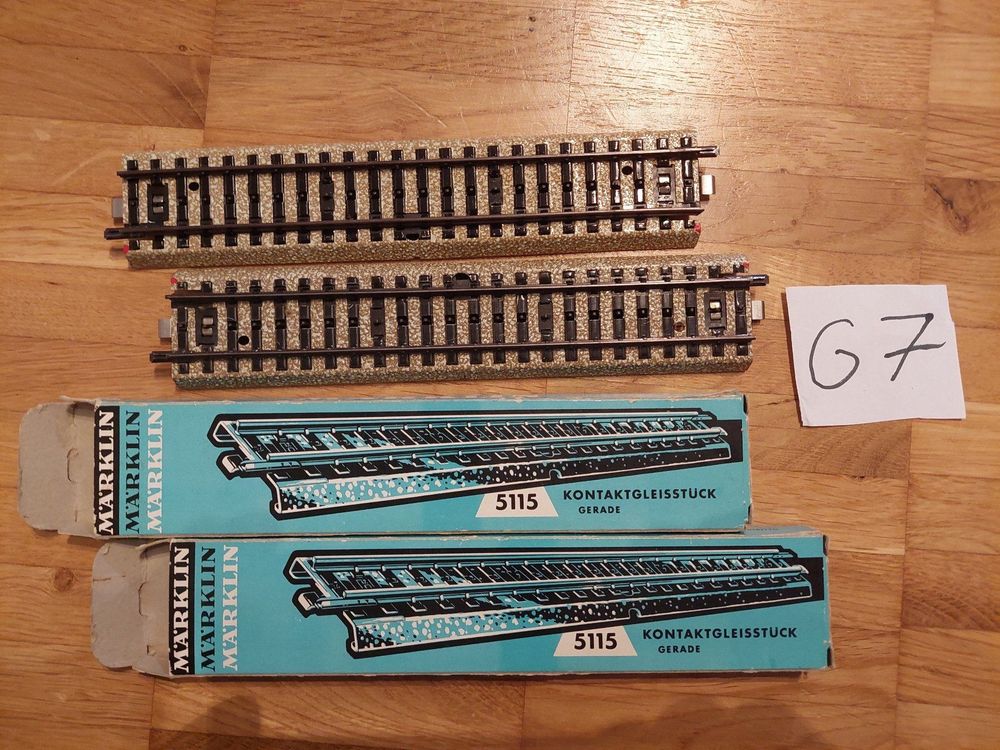 2x Märklin 5115 Kontakt Gleisstück Gerade mit OVP Kaufen auf Ricardo