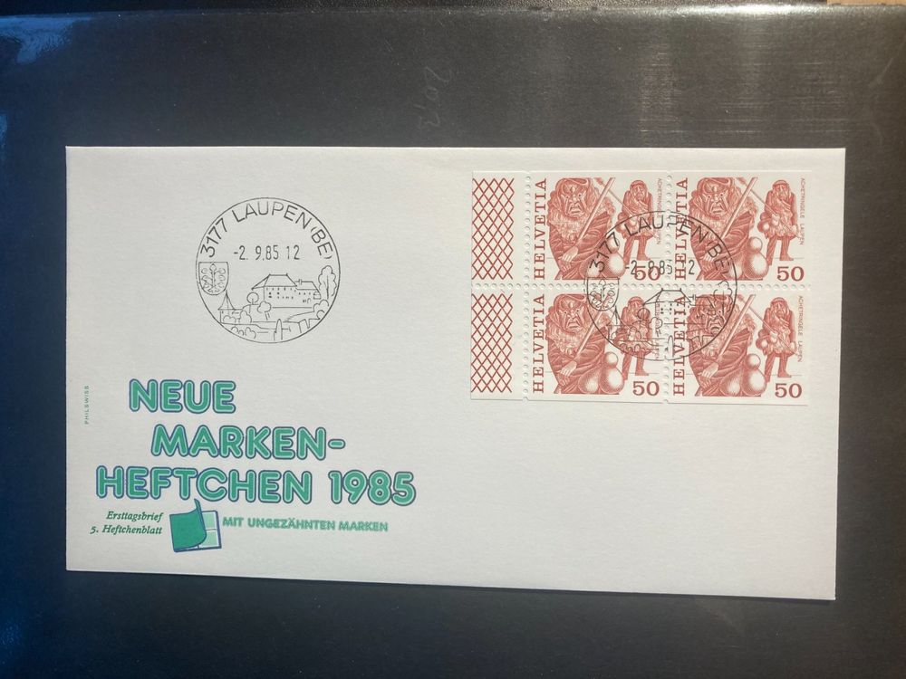 CH 1985 FDC MH Blatt 5 Achetringele Ortsstempel Laupen Kaufen Auf Ricardo