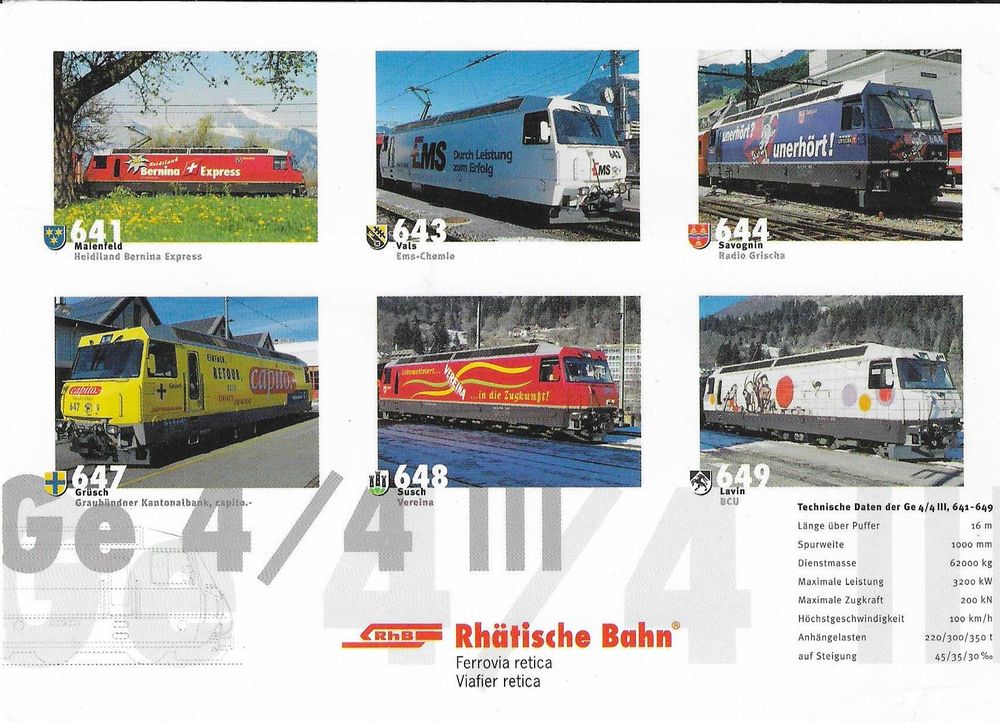 Rhätische Bahn Ge 4 4 III Kaufen auf Ricardo