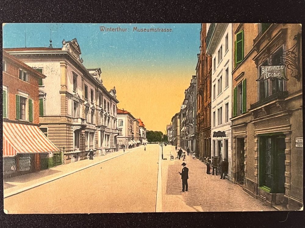 Alte Postkarte Aus Winterthur Museumsstrasse Kaufen Auf Ricardo