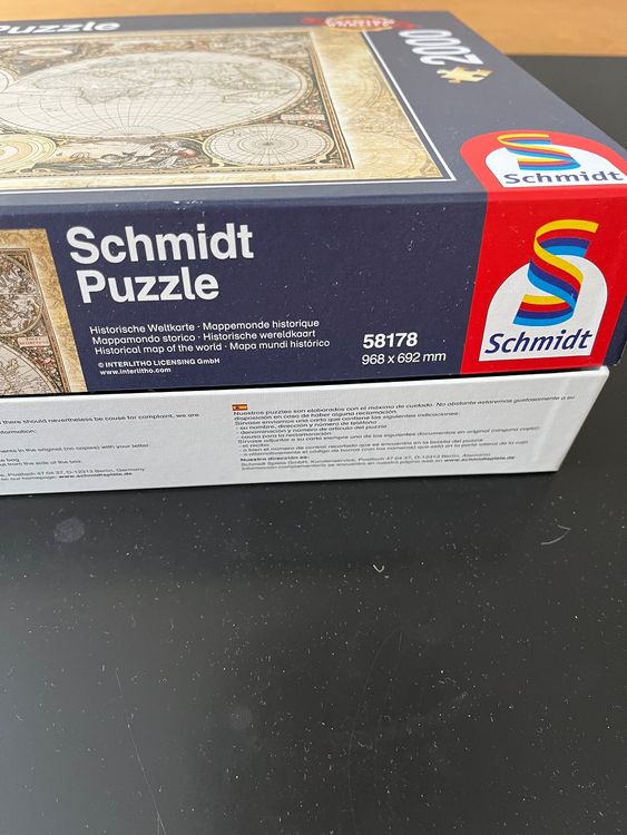 Puzzle Schmidt 2000 Teile Weltkarte Kaufen Auf Ricardo