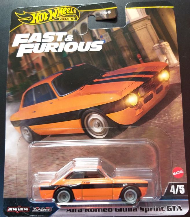 Hot Wheels Prem Fast Furious Alfa Romeo Giulia Sprint GTA Neu Und Originalverpackt In Brugg