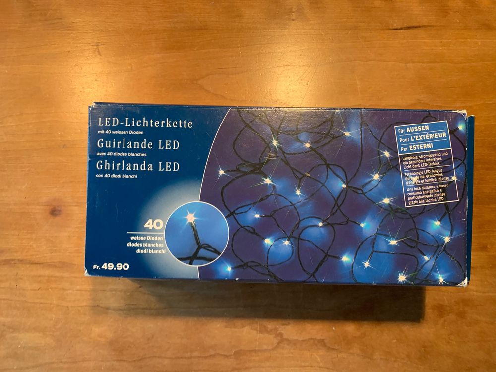 Led Lichterkette Outdoor Lichter Wie Neu Kaufen Auf Ricardo