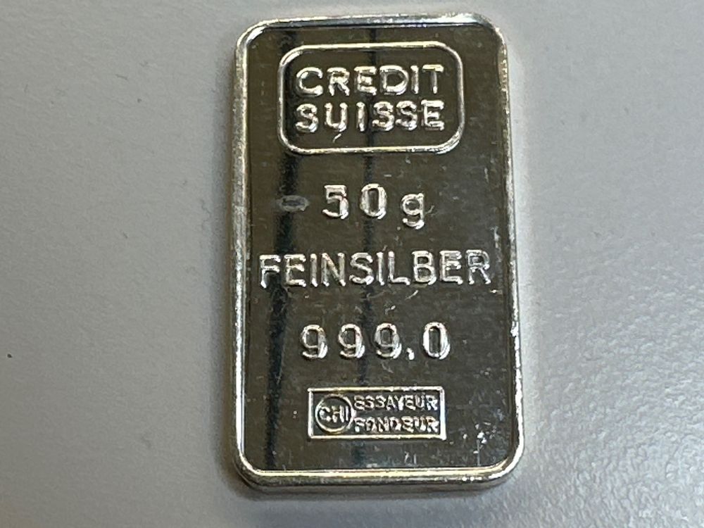 50g Silberbarren Credit Suisse Kaufen Auf Ricardo