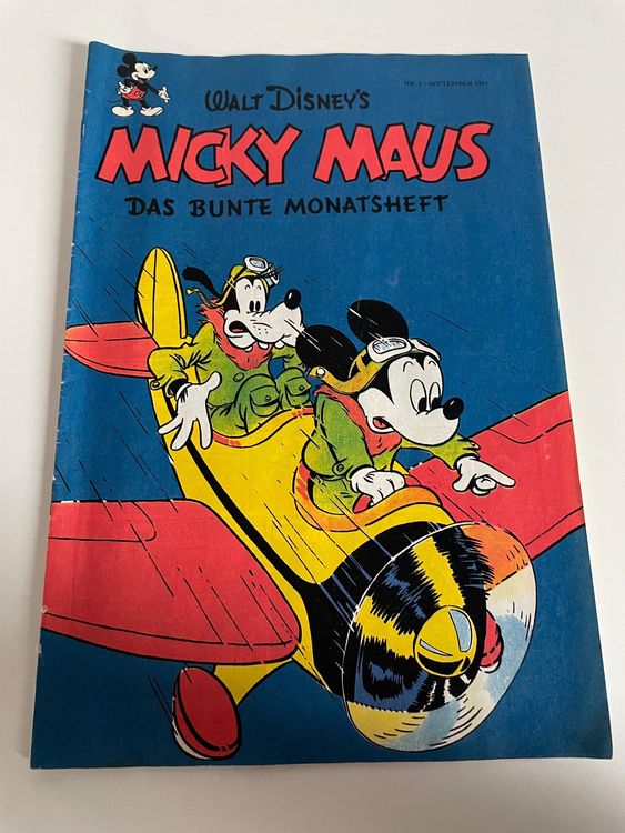 Micky Maus Comic Heft Nr 1 September 1951 Nachdruck 1994 Kaufen Auf