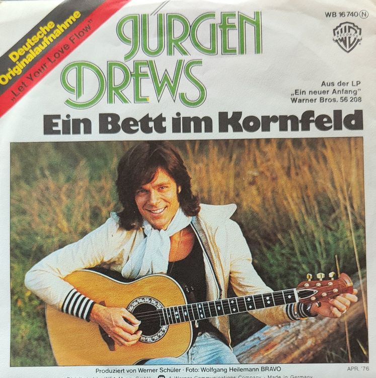 Vinyl Single Jürgen Drews Ein Bett im Kornfeld Kaufen auf Ricardo