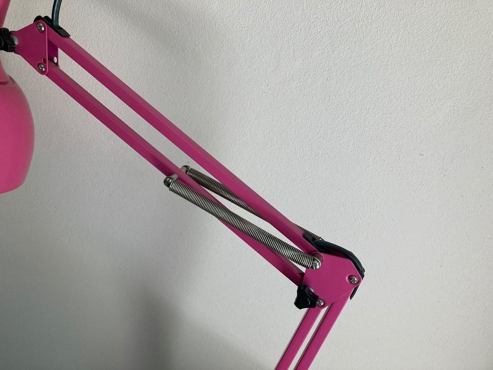 Gelenkarmlampe Pink Mit Schwerem Standfuss Vintage Kaufen Auf Ricardo