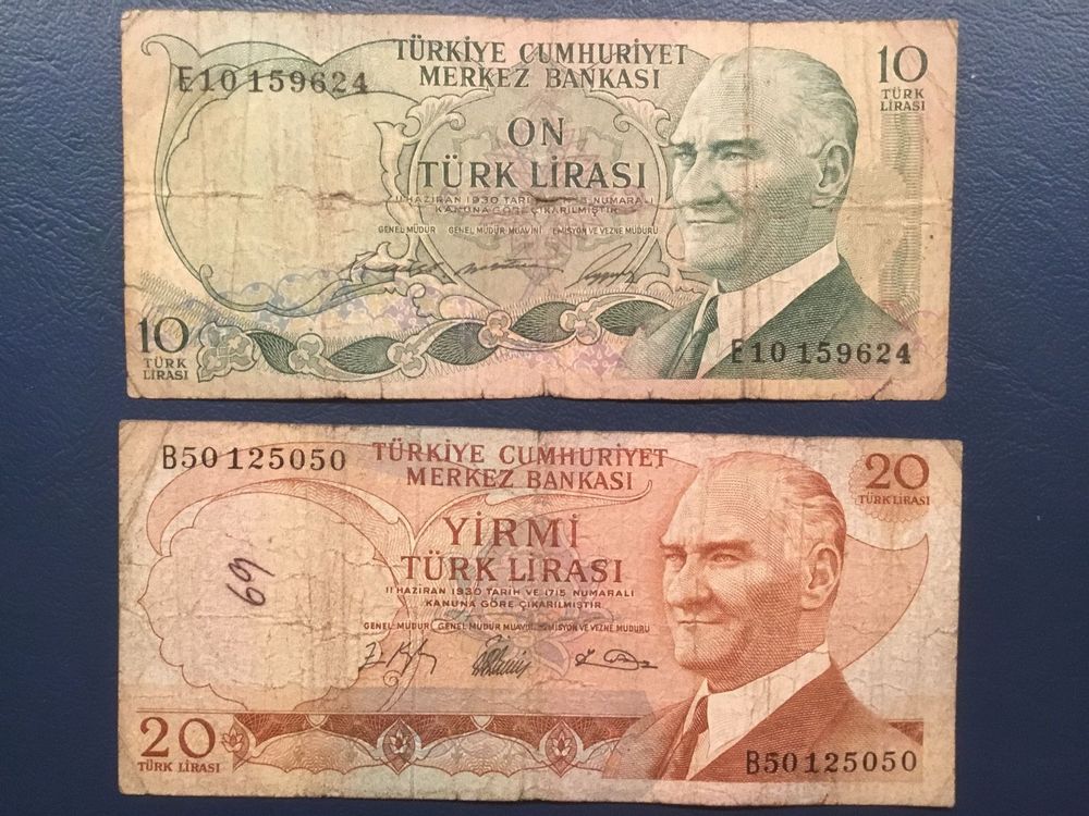 2 alte Banknoten Türkei 10 20 Lira Kaufen auf Ricardo