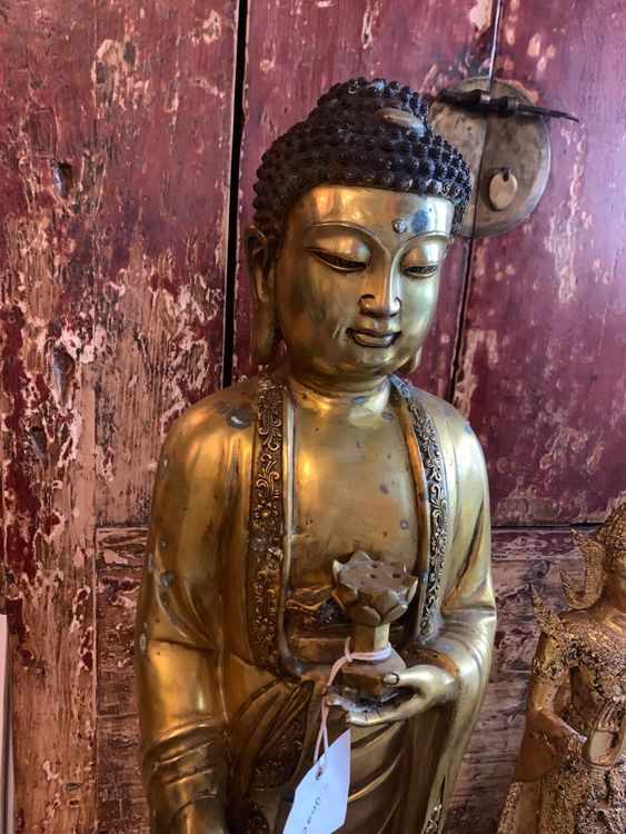 Stehender Bronze Buddha Liquidationsverkauf Kaufen Auf Ricardo