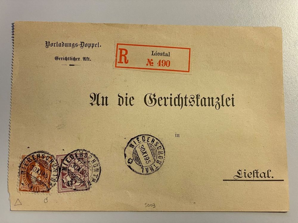 1895 Stehende Helvetia Auf Gerichtsbrief Kaufen Auf Ricardo