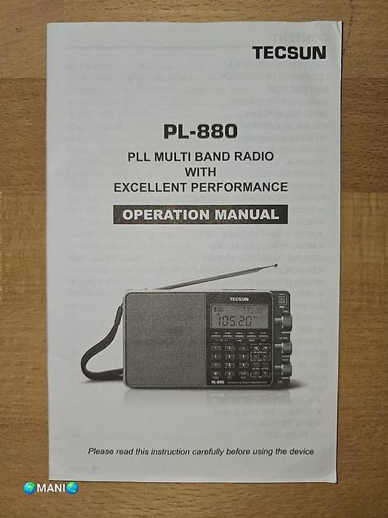 Tecsun PL 880 DSP SSB Weltempfänger von 100 kHz bis 30 MHz Kaufen auf