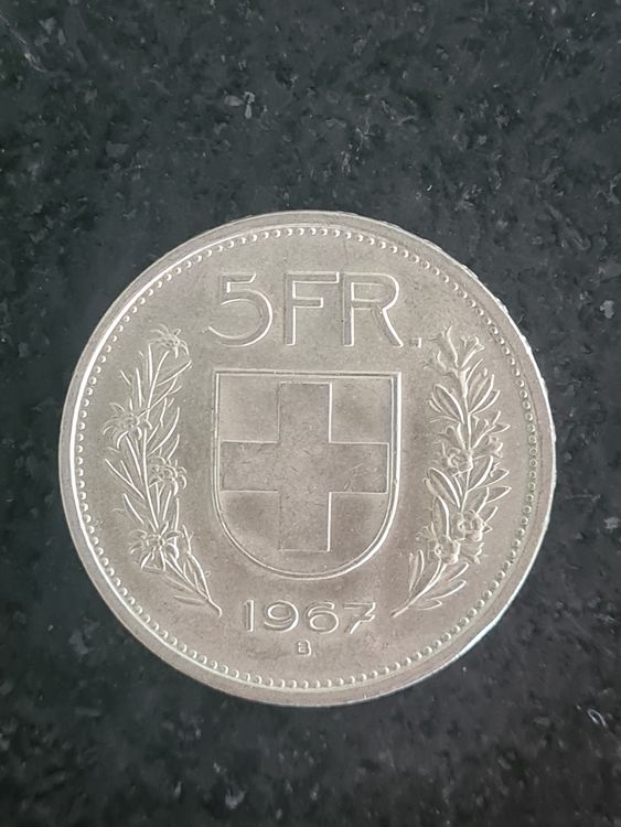 5 Franken Münze aus Silber 1967 Kaufen auf Ricardo