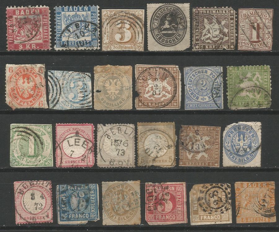 24 Timbres Anciens Allemagne Kaufen Auf Ricardo