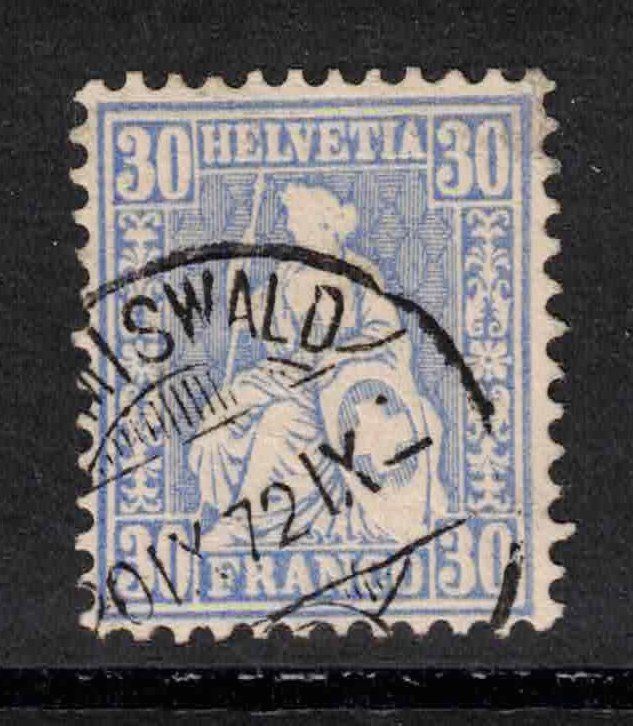 1867 Sitzende Helvetia Nr 41 weisses Papier ʘ gestempelt Kaufen