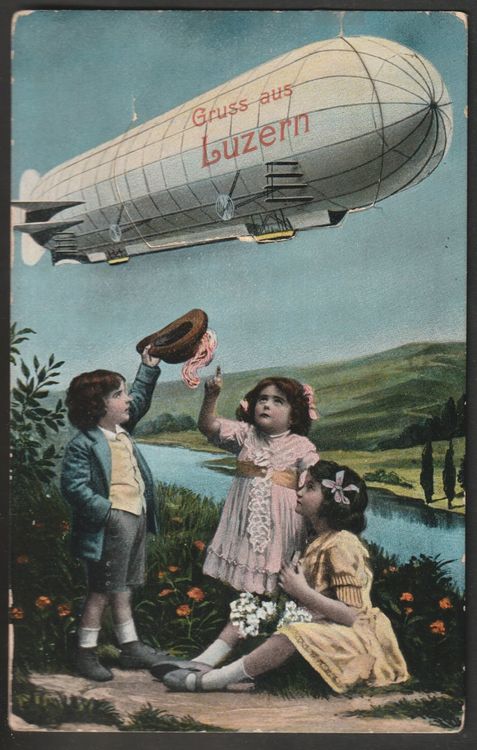 LU Beschr AK Luzern Zeppelin Leporello Ca 1914 Kaufen Auf Ricardo