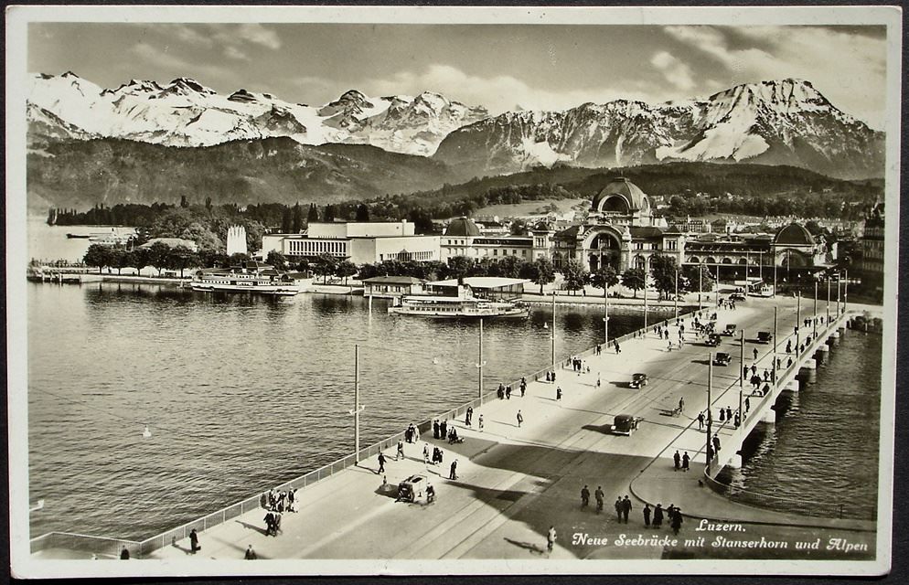 LUZERN Seebrücke mit Stanserhorn Kaufen auf Ricardo