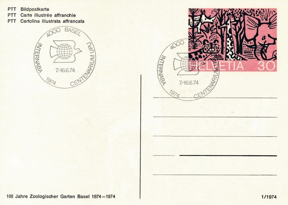 Bildpostkarte 1974 Mit Internaba Stempel Kaufen Auf Ricardo