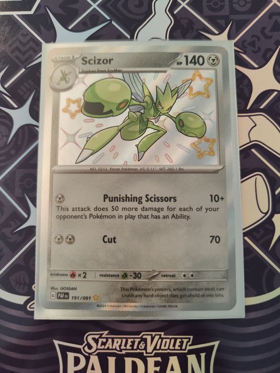 Paldean Fates Scizor Shiny 191 081 Kaufen Auf Ricardo