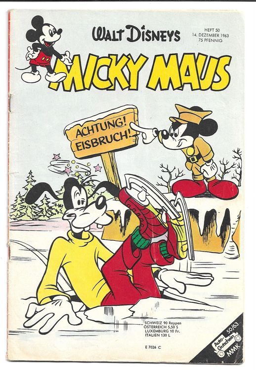 Micky Maus Nr 50 1963 Walt Disney Ehapa Stuttgart Kaufen Auf Ricardo