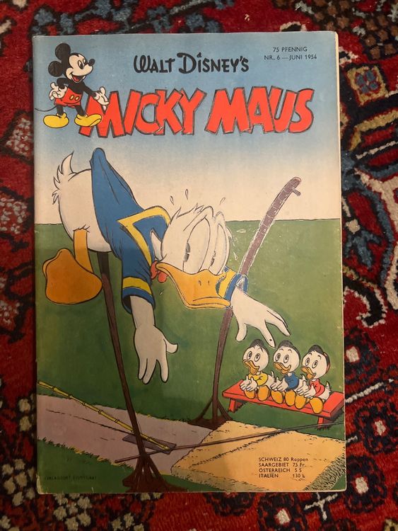 Micky Maus Nr 6 Von 1954 Originalheft Kult Vintage Disney Kaufen Auf