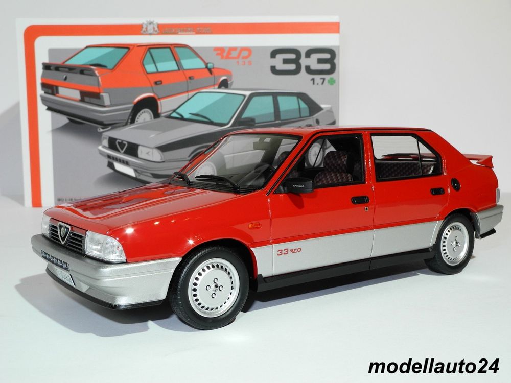 Alfa Romeo Alfa 33 1 3 S Rot Silber 1989 Laudoracing 1 18 Kaufen