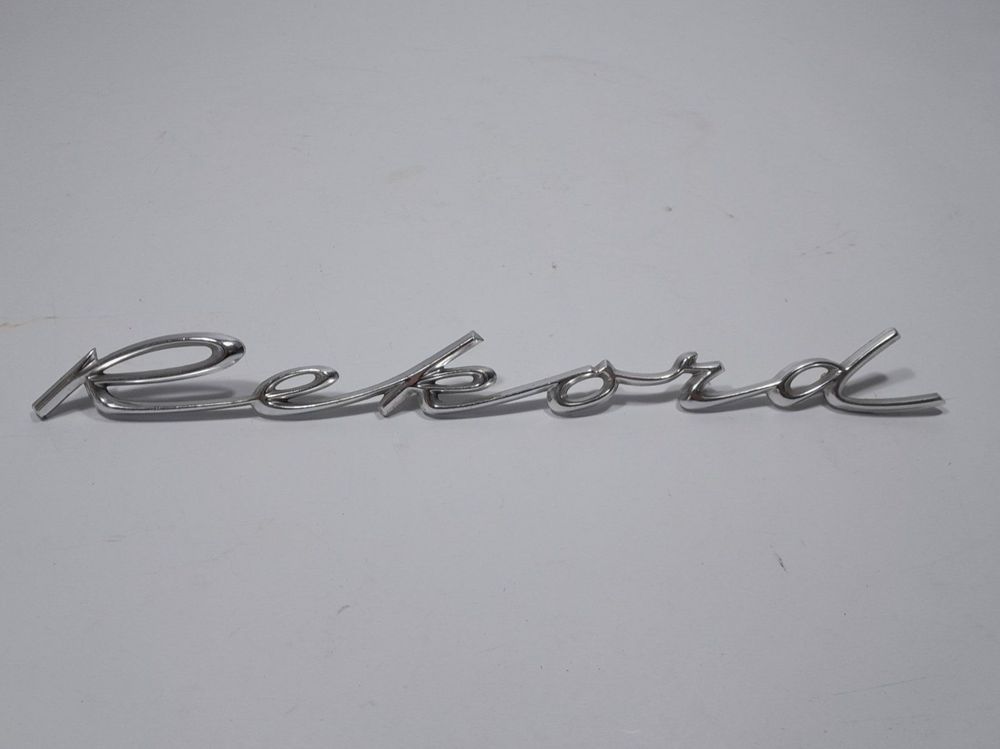 Vintage Schriftzug Logo Emblem Opel Rekord Kaufen Auf Ricardo