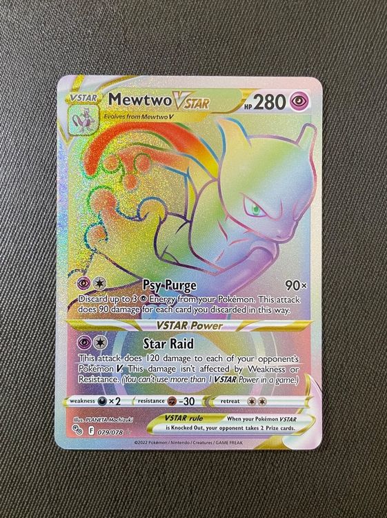 Pokemon Mewtwo Vstar Rainbow Kaufen Auf Ricardo