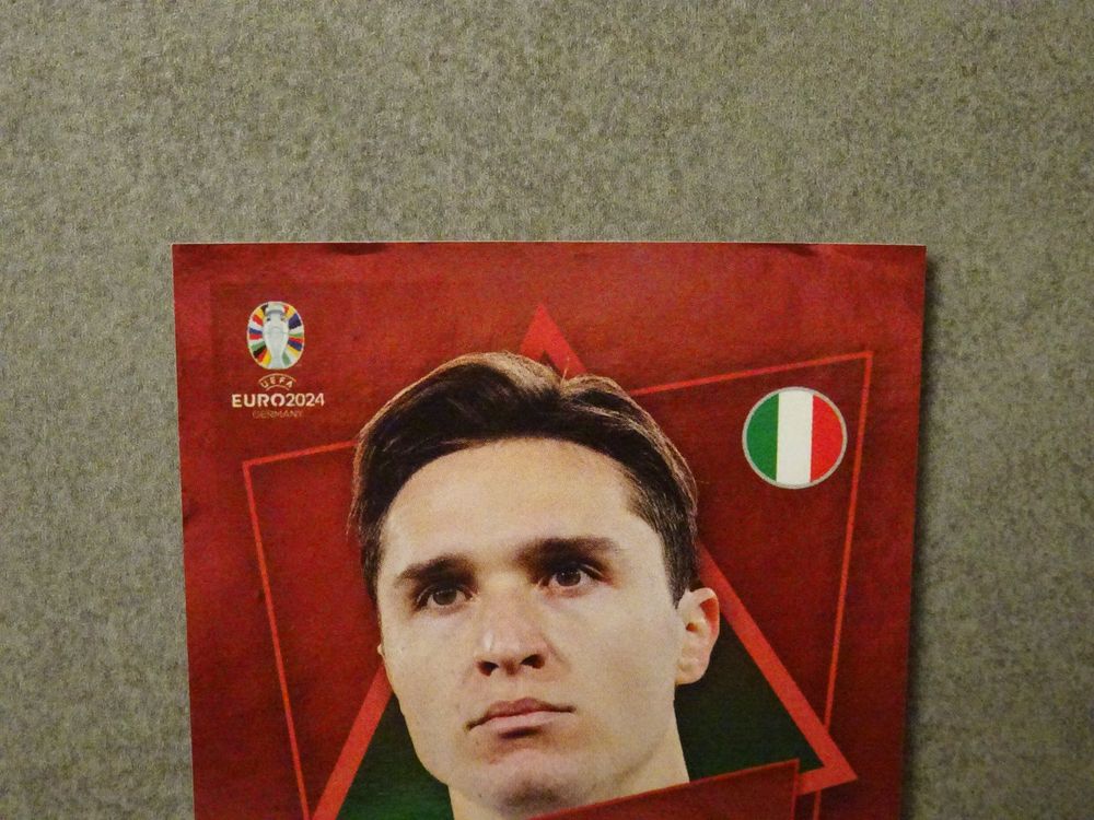 Topps SP Sticker ITA Chiesa Ohne Unterschrift Euro EM 2024 Kaufen