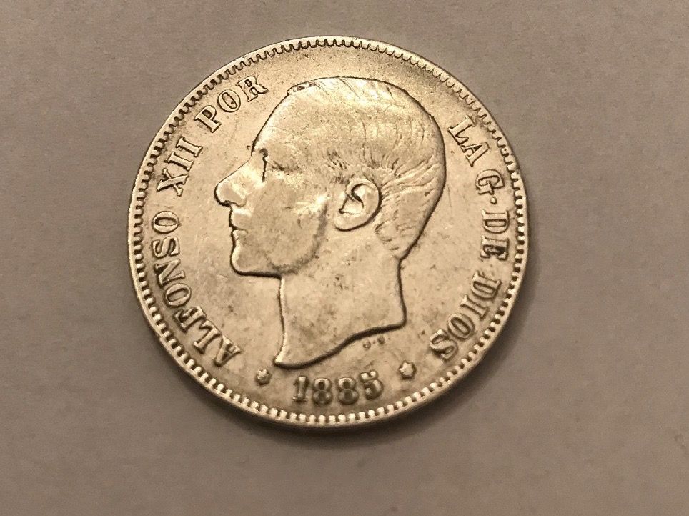 5 Pesetas 1885 Silber Kaufen Auf Ricardo