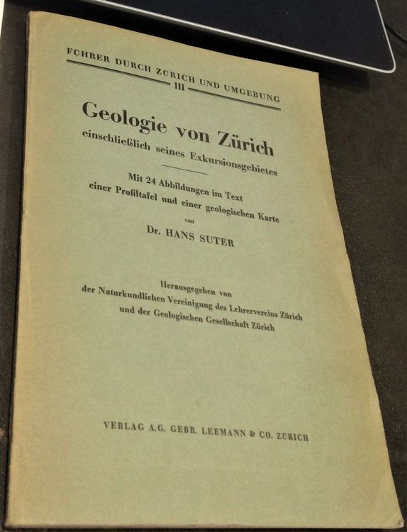 Geologie Von Z Rich H Suter Karte Kaufen Auf Ricardo