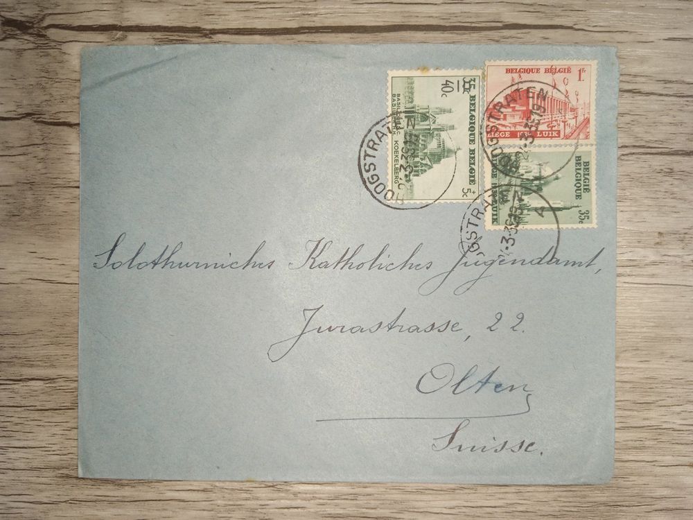 TR02 Enveloppe Timbre Belgique 1939 Kaufen Auf Ricardo