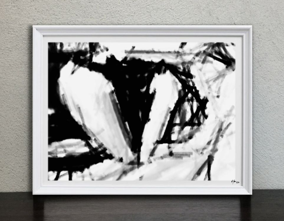 Black White Modern Art Bild Akt Nude Erotik Abstrakt Kunst Kaufen Auf