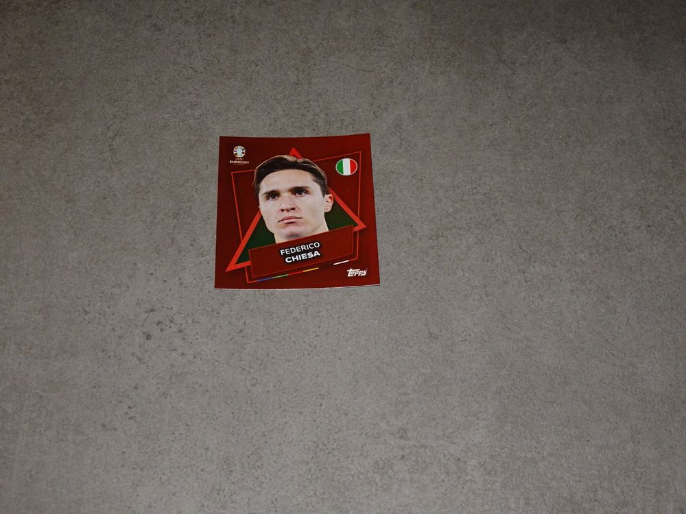 Topps SP Sticker ITA Chiesa Ohne Unterschrift Euro EM 2024 Kaufen