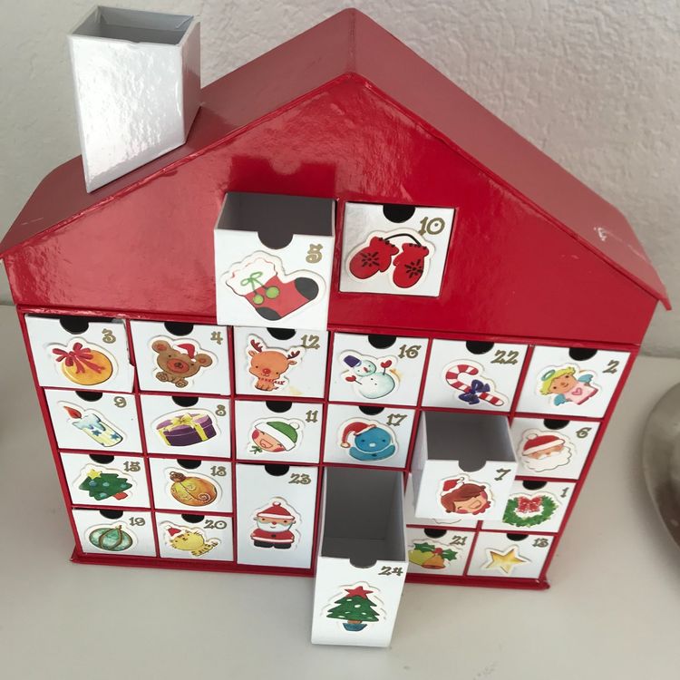 Toller Adventskalender zum selber füllen mit 24 Schubladen Kaufen