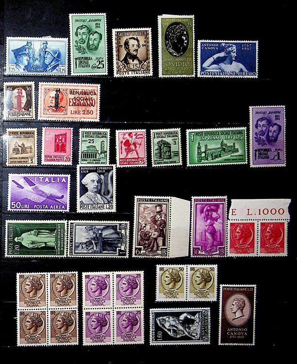 ITALIE TIMBRES NEUFS AVEC ET SANS CHARNIÈRE I600 Kaufen auf Ricardo