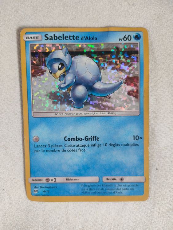 Cartes Pokemon Sabelette d alola Français Fr McDonald s 2019 Kaufen