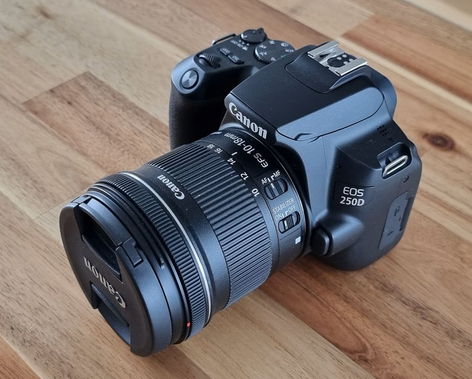 CANON EOS 250D Mit Weitwinkelobjektiv EF S 10 18 Mm Kaufen Auf Ricardo