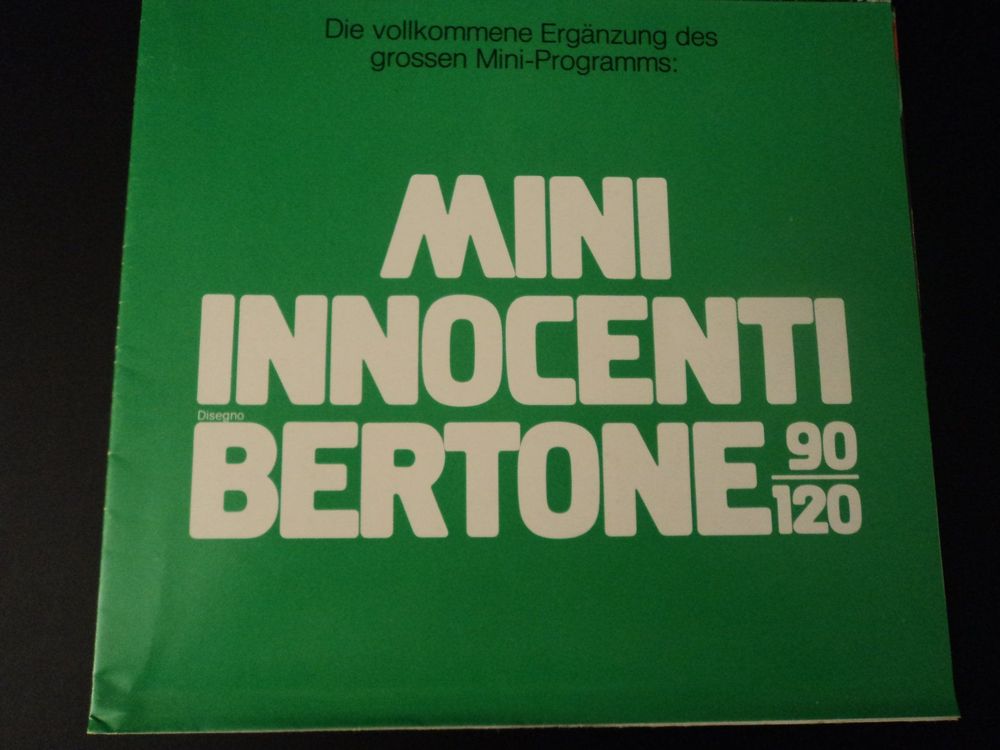 Prospekt Mini Innocenti Bertone 90 120 1978 Kaufen Auf Ricardo