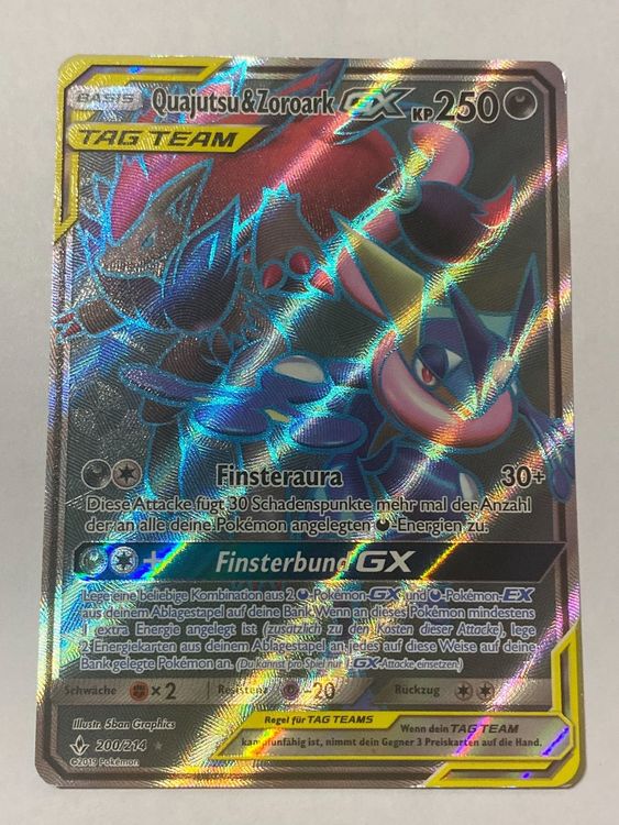 Pokemonkarte Quajutsu Zoroark Gx Kaufen Auf Ricardo