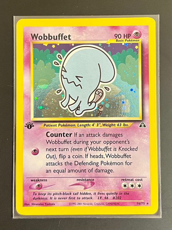 Wobbuffet 1st Edition Holo Woingenau Neo Discovery NM Kaufen Auf