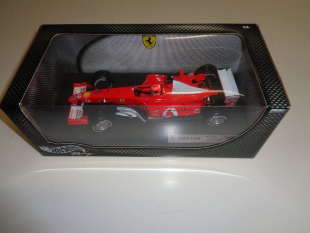 Hot Wheels Racing Ferrari F2003 GA Michael Schumacher 1 18 Kaufen Auf