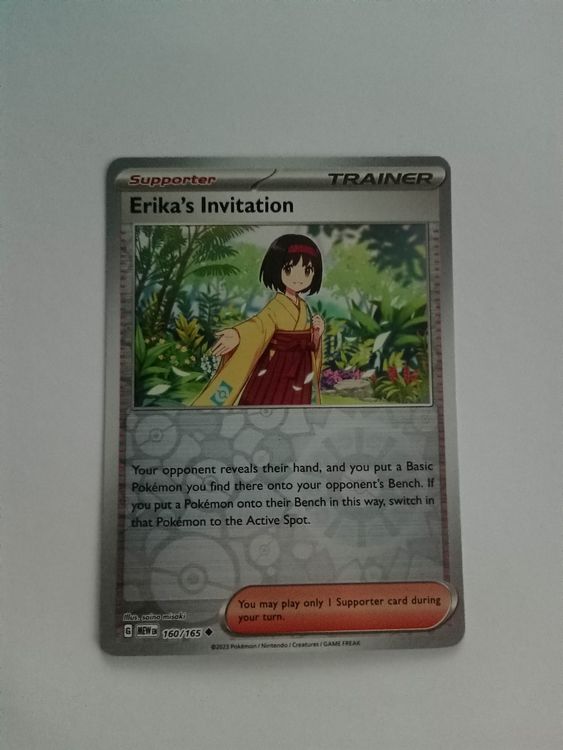 Erika S Invitation REVERSE HOLO Pokemon 151 Mew Kaufen Auf Ricardo