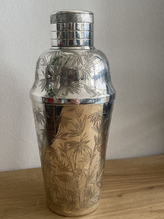 Chinese Export Silver Antique Cocktail Shaker Bamboo Kaufen Auf