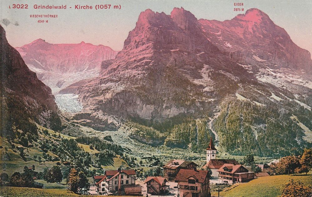 Grindelwald Kirche Karte Ungelaufen Kaufen Auf Ricardo