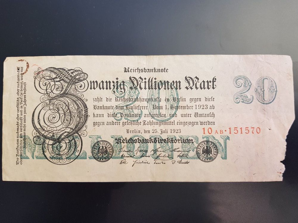 Mark Reichsbanknote Kaufen Auf Ricardo