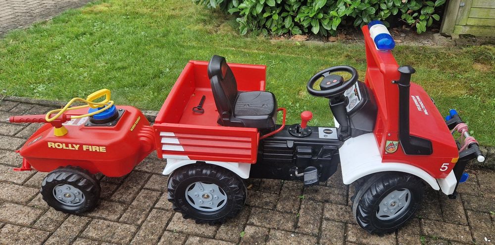 Rolly Toys Unimog Feuerwehr Mit L Schanh Nger Tretauto Kaufen Auf