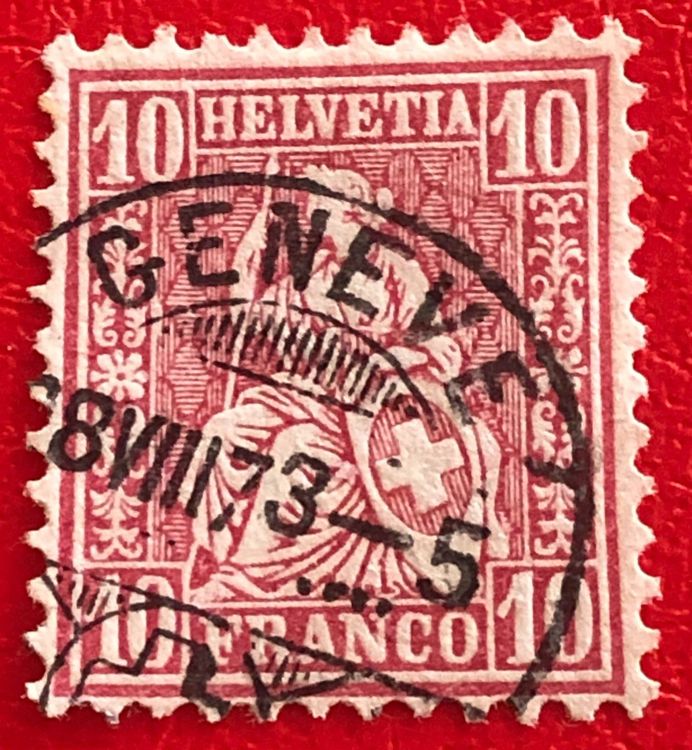 Sitzende Helvetia Mit VollStempel Geneve Kaufen Auf Ricardo