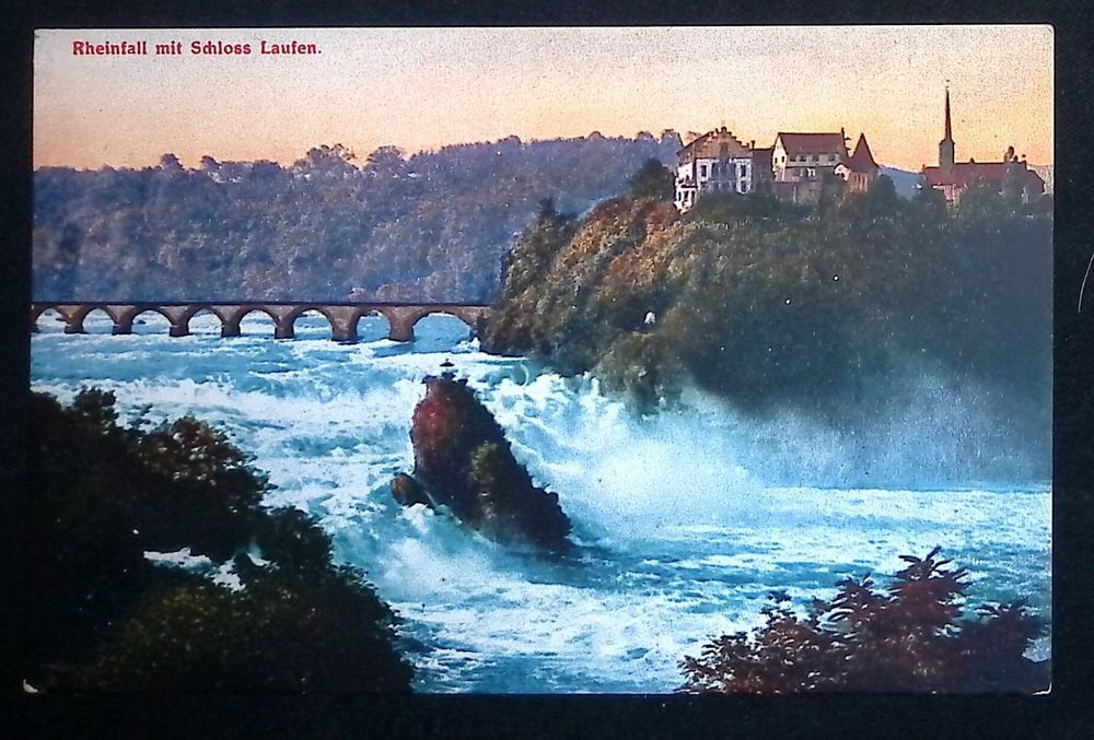 Ak Schaffhausen Rheinfall Mit Schloss Laufen Kaufen Auf Ricardo