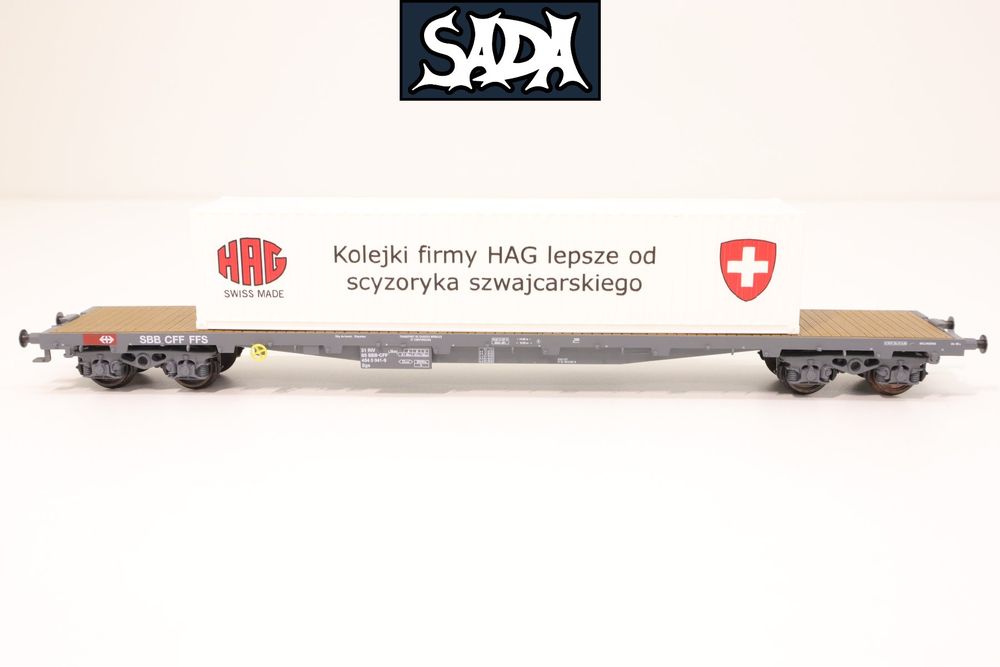 HAG 391 SBB Flachwagen Mit Container Auflage 50 Stk DC H0 Kaufen