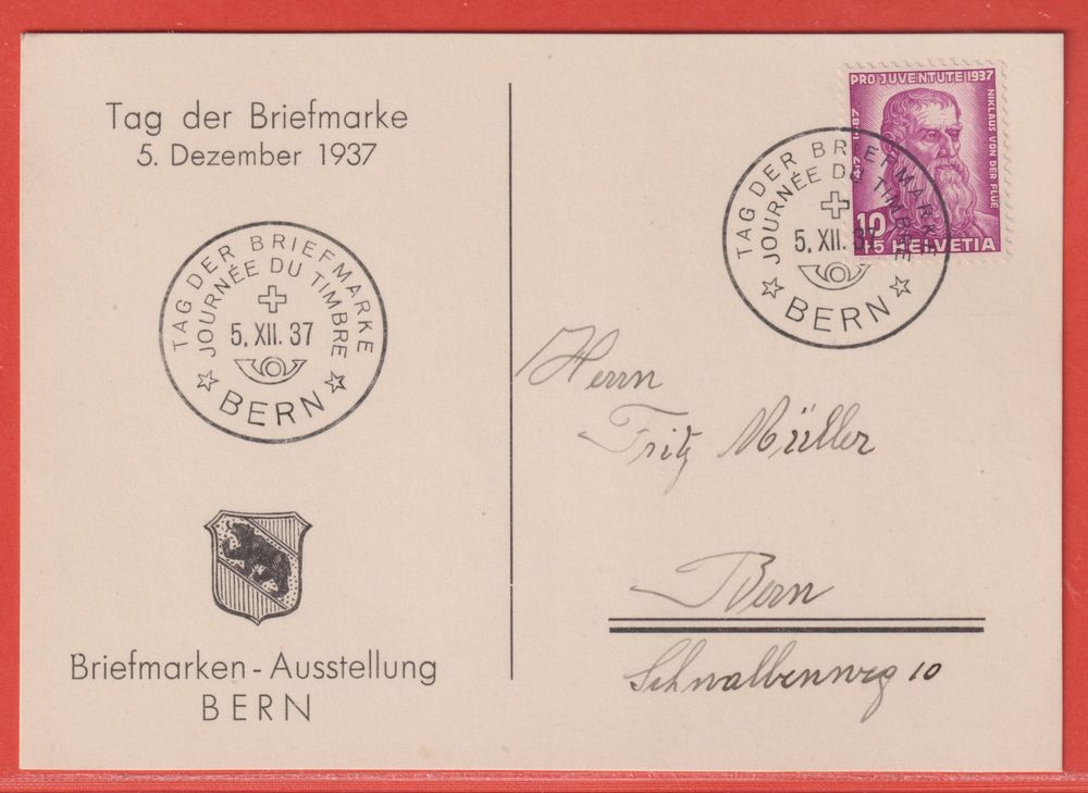 Xii Bern Tag Der Briefmarke Private Karte Kat Kaufen